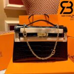 Túi Hermes Kelly Mini Bag Đen Da Bóng 19cm Best Quality 99% Auth