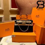 Túi Hermes Kelly Mini Bag Đen Da Bóng 19cm Best Quality 99% Auth