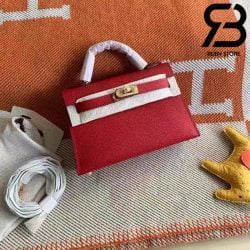 Túi Hermes Kelly Mini Bag Red 19cm Best Quality 99% Auth