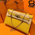 Túi Hermes Kelly Mini Bag Vàng Da Bóng 19cm Best Quality 99% Auth