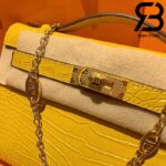 Túi Hermes Kelly Mini Bag Vàng Da Bóng 19cm Best Quality 99% Auth