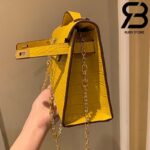 Túi Hermes Kelly Mini Bag Vàng Da Bóng 19cm Best Quality 99% Auth