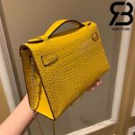 Túi Hermes Kelly Mini Bag Vàng Da Bóng 19cm Best Quality 99% Auth