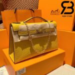 Túi Hermes Kelly Mini Bag Vàng Da Bóng 19cm Best Quality 99% Auth