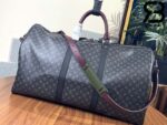 Túi Du Lịch LV Keepall Bandouliere 50 Monogram Black Best Quality 99% Auth