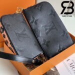 Túi LV Multi Pochette Accessoires Black Embossed Best Quality 99% Auth