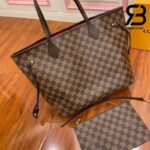 Túi LV Neverfull MM Damier Ebene Cherry Best Quality