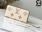 Túi LV Zippy Wallet Cream Hồng Best Quality 99% Auth