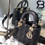 Túi Medium Lady Dior Bag Màu Đen Best Quality 99% Auth