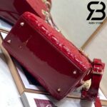 Túi Medium Lady Dior Bag Đỏ Bóng Best Quality 99% Auth