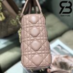 Túi Medium Lady Dior Bag Màu Hồng Best Quality 99% Auth