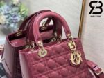 Túi Medium Lady Dior Bag Violet Pink Best Quality 99% Auth