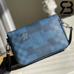 Túi LV Studio Messenger Damier Graphite Blue Best Quality 99% Auth