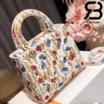 Túi Medium Dior D-Lite Hoa Vàng 24cm Best Quality 99% Auth