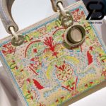 Túi Medium Dior D-Lite Xanh 24cm Best Quality 99% Auth