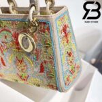 Túi Medium Dior D-Lite Xanh 24cm Best Quality 99% Auth