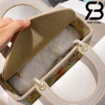 Túi Medium Dior D-Lite Xanh 24cm Best Quality 99% Auth