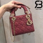 Túi Lady Dior Violet Pink 17cm Best Quality 99% Auth