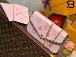 Túi LV Félicie Pochette Monogram By The Pool Hồng Best Quality