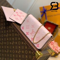 Túi LV Félicie Pochette Monogram By The Pool Hồng Best Quality