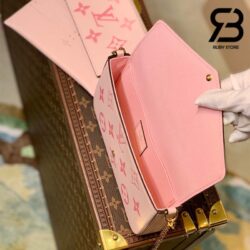 Túi LV Félicie Pochette Monogram By The Pool Hồng Best Quality