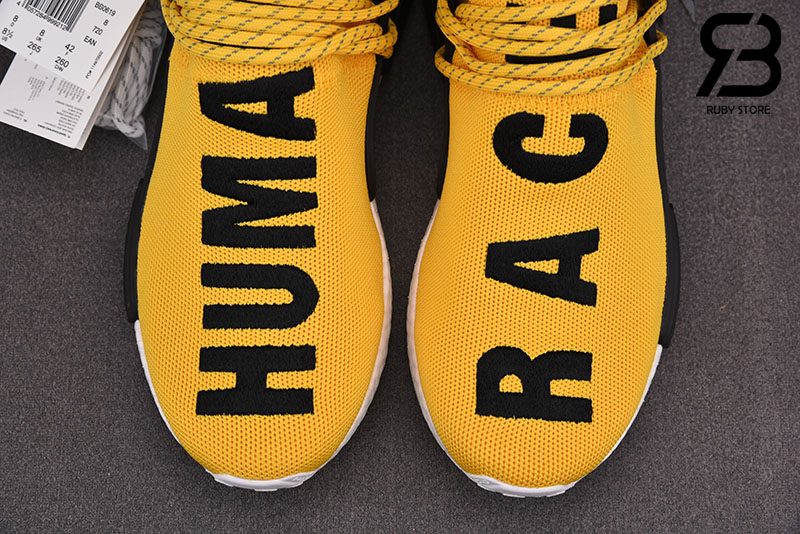 Giày NMD HU Pharrell Human Race Yellow Siêu Cấp