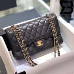 Túi Chanel Classic Gold Black Dê Cừu Best Quality Like Auth 99% - 25,5 CM