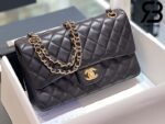 Túi Chanel Classic Gold Black Dê Cừu Best Quality Like Auth 99% - 25,5 CM