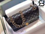 Túi Chanel Classic Gold Black Dê Cừu Best Quality Like Auth 99% - 25,5 CM