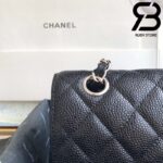 Túi Chanel Classic Light Gold Black Da Bê Hạt Best Quality Like Auth 99% - 25,5 CM
