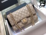 Túi Chanel Classic Brown Da Cừu Best Quality Like Auth 99% - 25,5 CM