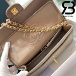 Túi Chanel Classic Brown Da Cừu Best Quality Like Auth 99% - 25,5 CM
