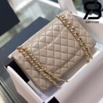 Túi Chanel Classic Brown Da Cừu Best Quality Like Auth 99% - 25,5 CM