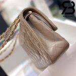Túi Chanel Classic Brown Da Cừu Best Quality Like Auth 99% - 25,5 CM