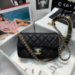 Túi Chanel Classic Flap Bag Đen Da Bê Best Quality Like Auth 99% - 20 CM