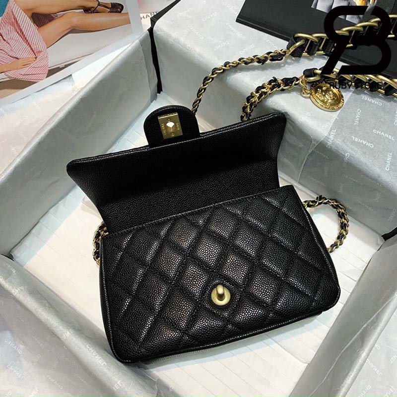 Authentic Chanel Vintage 20cm Mini Square Luxury Bags  Wallets on  Carousell