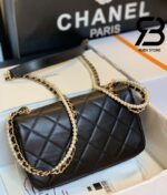 Túi Chanel Classic Flap Bag Đen Da Cừu Best Quality Like Auth 99% - 20 CM