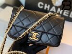 Túi Chanel Classic Flap Bag Đen Da Cừu Best Quality Like Auth 99% - 20 CM