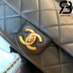 Túi Chanel Classic Flap Bag Đen Da Cừu Best Quality Like Auth 99% - 20 CM
