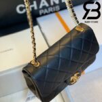 Túi Chanel Classic Flap Bag Đen Da Cừu Best Quality Like Auth 99% - 20 CM