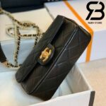 Túi Chanel Classic Flap Bag Đen Da Cừu Best Quality Like Auth 99% - 20 CM