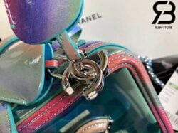 Túi Chanel Vanity Case Rainbow Xanh Lá Best Quality Like Auth 99% - 20 CM
