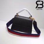 Túi Queen Margaret GG Đen Con Ong Siêu Cấp