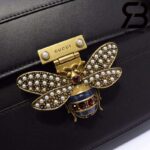 Túi Queen Margaret GG Đen Con Ong Siêu Cấp