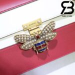 Túi Queen Margaret GG Trắng Đỏ Con Ong Siêu Cấp