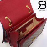 Túi Queen Margaret GG Xám Đỏ Con Ong Siêu Cấp