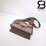Túi Queen Margaret GG Xám Nâu Con Ong Siêu Cấp