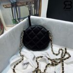 Túi Chanel Camellia Clutch With Chain Đen Black AP2121 Siêu Cấp