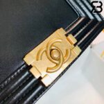 Túi Chanel Classic Retro Mini Boy Da CalfSkin Màu Đen Best Quality - 16 CM