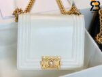 Túi Chanel Classic Retro Mini Boy Da CalfSkin Màu Trắng Best Quality - 16 CM
